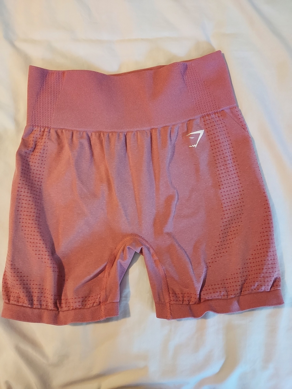 Gymshark Vital Seamless Shorts Pink / Brick Red Marl High Waisted M